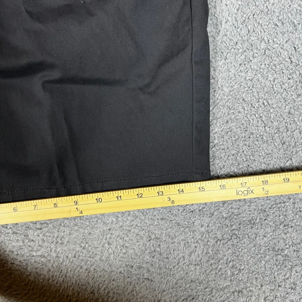 Sonoma Flat-Front Shorts Mens 52 Black‎ New Flexwear 9-in Inseam Cotton Stretch
